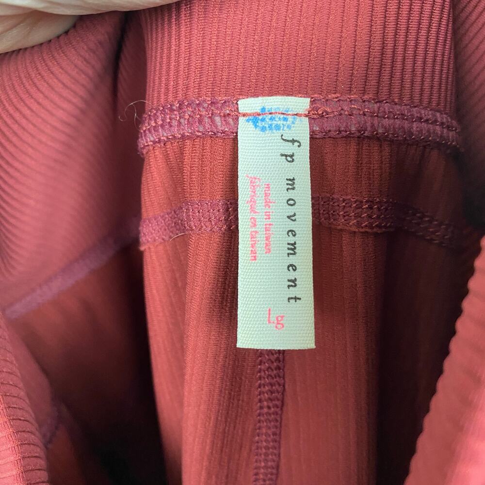Free People Movement Red Take A Hike Harem Jogger Pants Sz.L - Picture 8 of 13